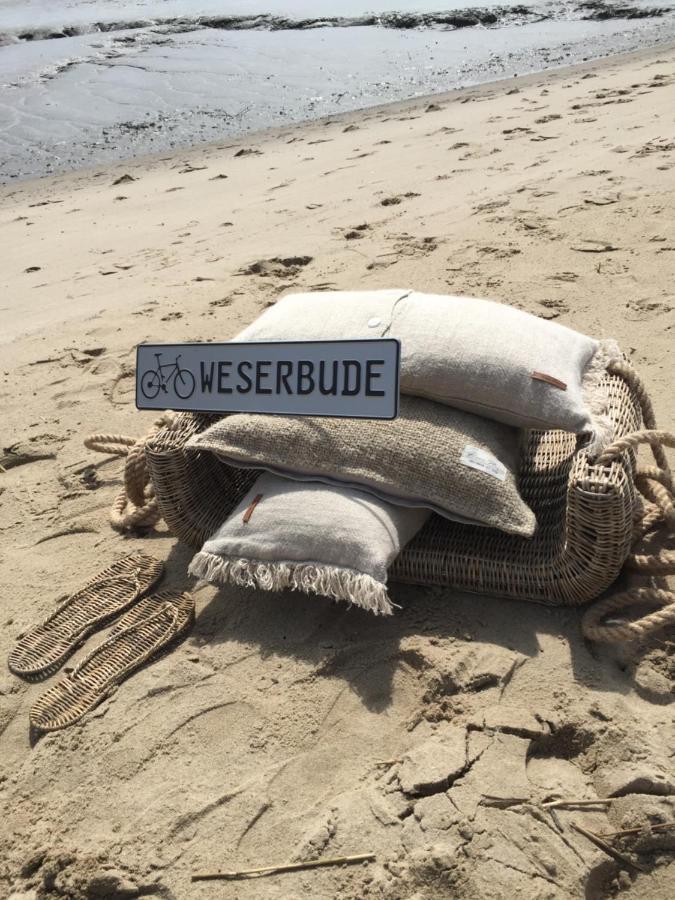 Moin !Die Weserbude Nordenham Exteriör bild